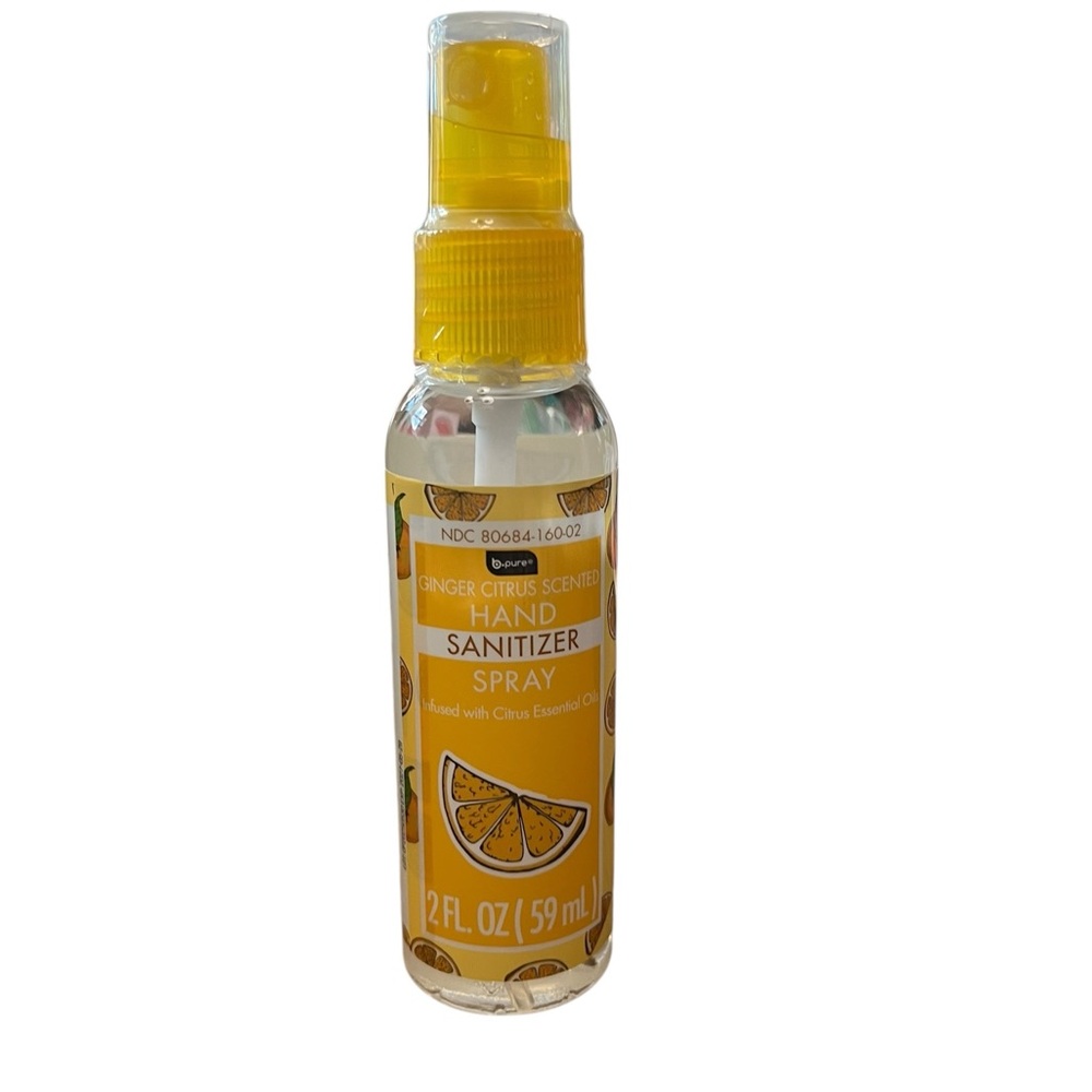 Ginger Citrus Hand Sanitizer Spray